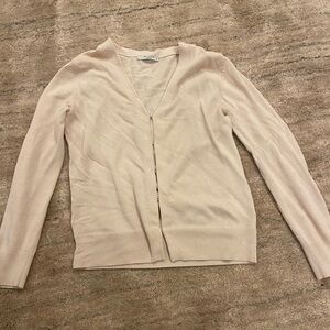 MM Lafleur cream colored sweater size small